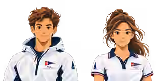 Illustrazione maschile segnaposto, non è una fotografia dell'atleta